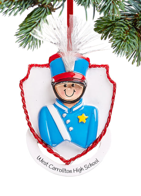 Marching Band Boy Ornament  by RUDOLPH AND ME Ornament