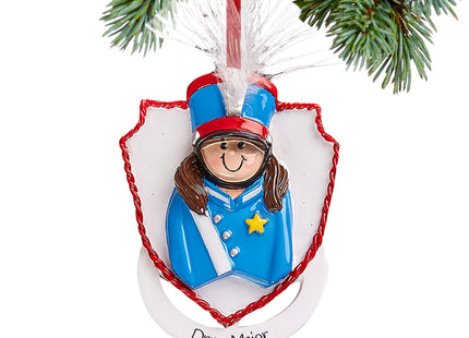 custom personalized marching band girl christmas ornament – Christmas ornament, holiday tree decoration or gift