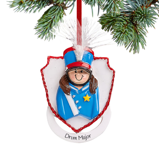 custom personalized marching band girl christmas ornament – Christmas ornament, holiday tree decoration or gift