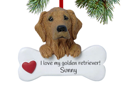 keepsake personalized golden retriever christmas ornament – Christmas ornament, holiday tree decoration or gift