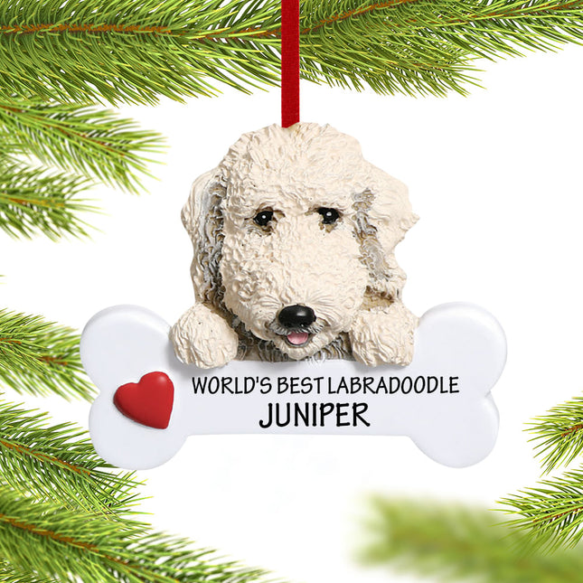 personalized personalized labradoodle christmas ornament – Christmas ornament, holiday tree decoration or gift