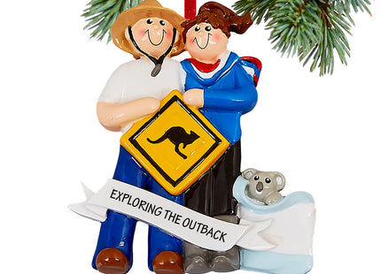 engraved personalized love in australia christmas ornament – Christmas ornament, holiday tree decoration or gift