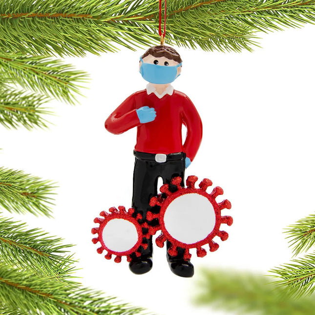 engraved personalized world's best resident christmas ornament – Christmas ornament, holiday tree decoration or gift