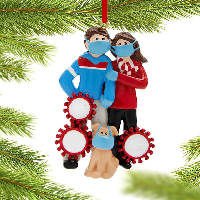 decorative personalized healthcare family christmas ornament – Christmas ornament, holiday tree decoration or gift