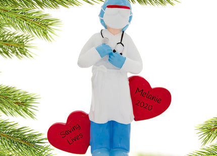 personalized personalized nurse christmas ornament – Christmas ornament, holiday tree decoration or gift