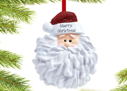 holiday personalized santa christmas ornament – Christmas ornament, holiday tree decoration or gift
