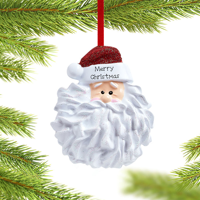 holiday personalized santa christmas ornament – Christmas ornament, holiday tree decoration or gift
