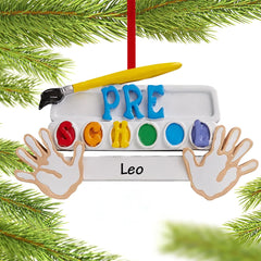 custom personalized pre-school christmas ornament – Christmas ornament, holiday tree decoration or gift