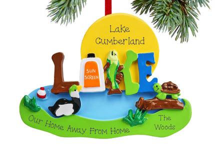 personalized personalized lake life christmas ornament – Christmas ornament, holiday tree decoration or gift