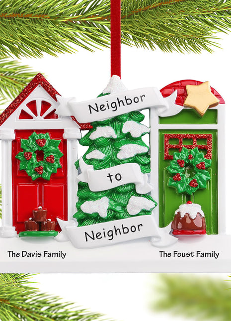 Neighbor to Neighbor Ornament  by RUDOLPH AND ME Ornament