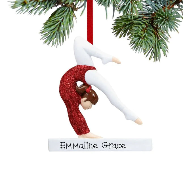 Gymnast Christmas Ornament