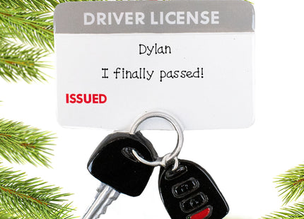 holiday personalized driver's license christmas ornament – Christmas ornament, holiday tree decoration or gift
