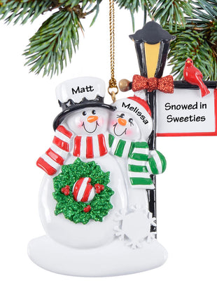 Lamppost Couple Ornament  by RUDOLPH AND ME Ornament