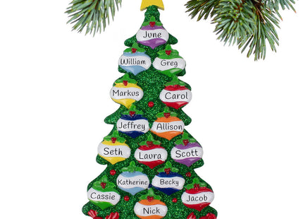 keepsake personalized family of 15 ornament christmas tree christmas ornament – Christmas ornament, holiday tree decoration o