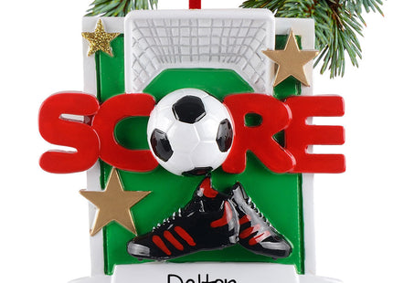 keepsake personalized soccer score christmas ornament – Christmas ornament, holiday tree decoration or gift