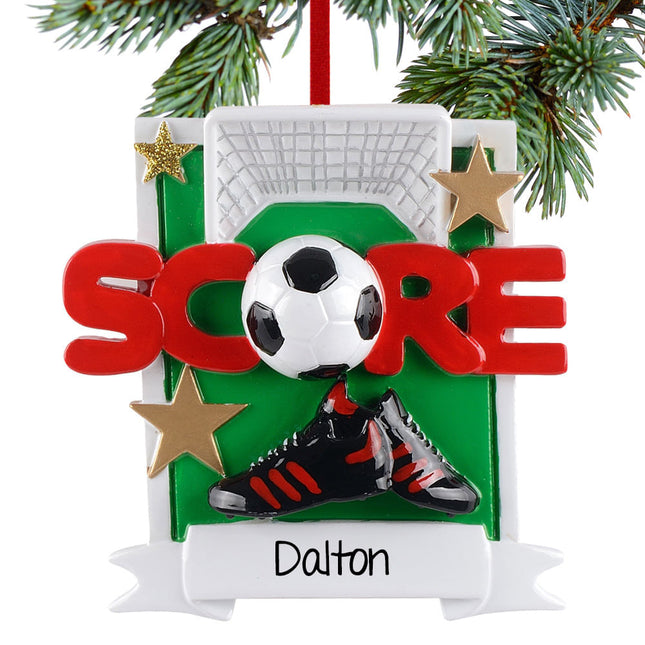 keepsake personalized soccer score christmas ornament – Christmas ornament, holiday tree decoration or gift
