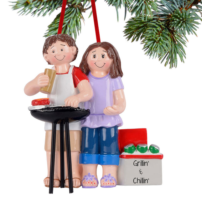 Bbq Couple Ornament