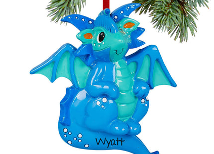personalized personalized dragon christmas ornament – Christmas ornament, holiday tree decoration or gift