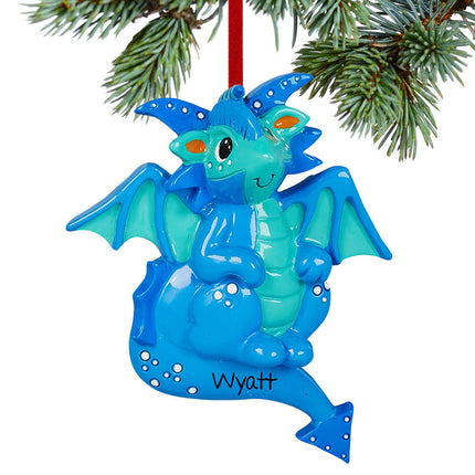 personalized personalized dragon christmas ornament – Christmas ornament, holiday tree decoration or gift