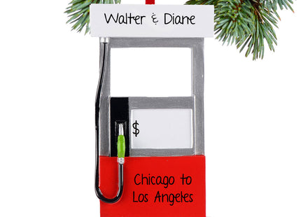 custom personalized gas station christmas ornament – Christmas ornament, holiday tree decoration or gift