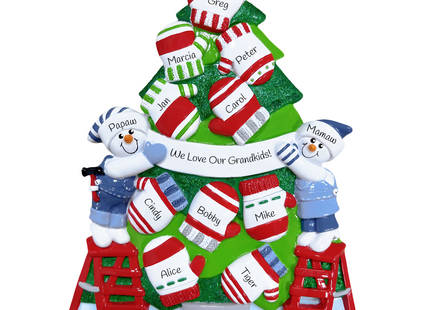Personalized Family Christmas Tree Ornament