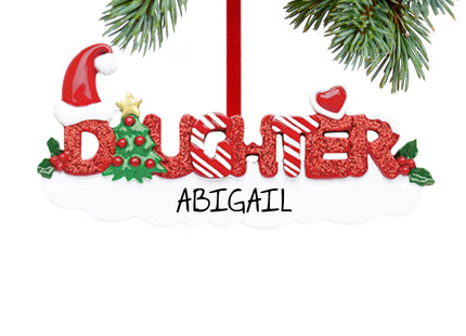 personalized personalized daughter letters christmas ornament – Christmas ornament, holiday tree decoration or gift