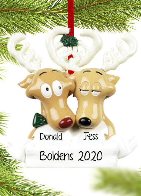 Reindeer Family 2 Ornament  by RUDOLPH AND ME Ornament