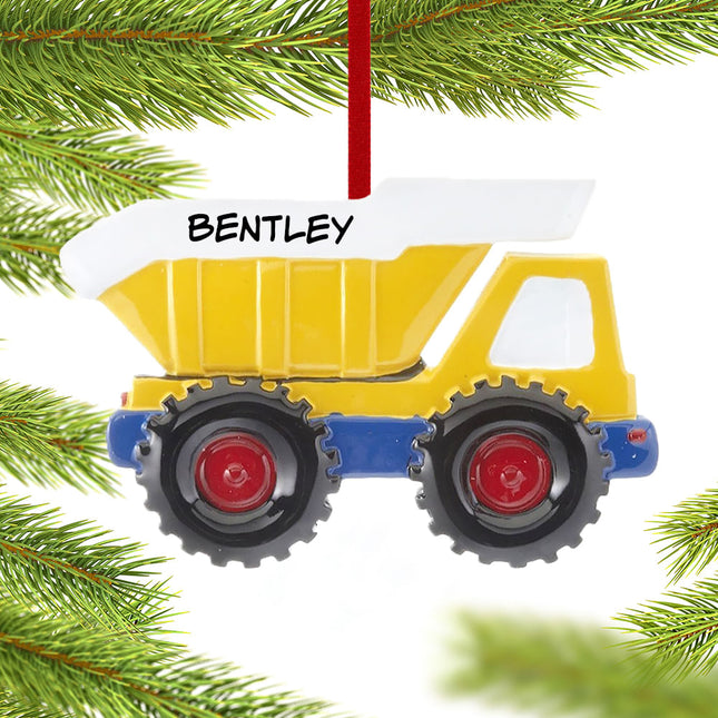 Dump Truck Ornament