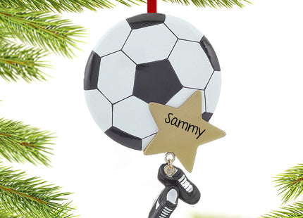 personalized personalized soccer star with cleats christmas ornament – Christmas ornament, holiday tree decoration or gift