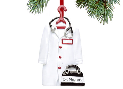 personalized personalized doctor's coat christmas ornament – Christmas ornament, holiday tree decoration or gift