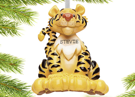 personalized personalized tiger christmas ornament – Christmas ornament, holiday tree decoration or gift