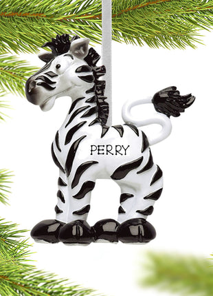 Zebra Ornament  by RUDOLPH AND ME Ornament