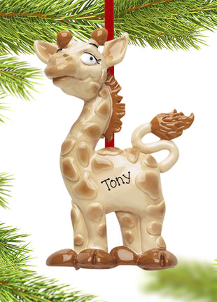 Giraffe Ornament  by RUDOLPH AND ME Ornament