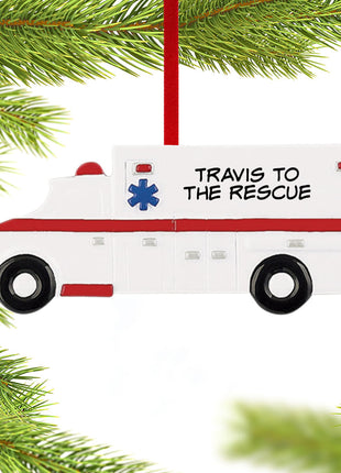 Ambulance Ornament  by RUDOLPH AND ME Ornament
