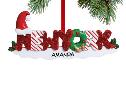 personalized personalized new york letters christmas ornament – Christmas ornament, holiday tree decoration or gift