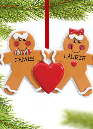 Gingerbread Family 2 Ornament  by RUDOLPH AND ME Ornament