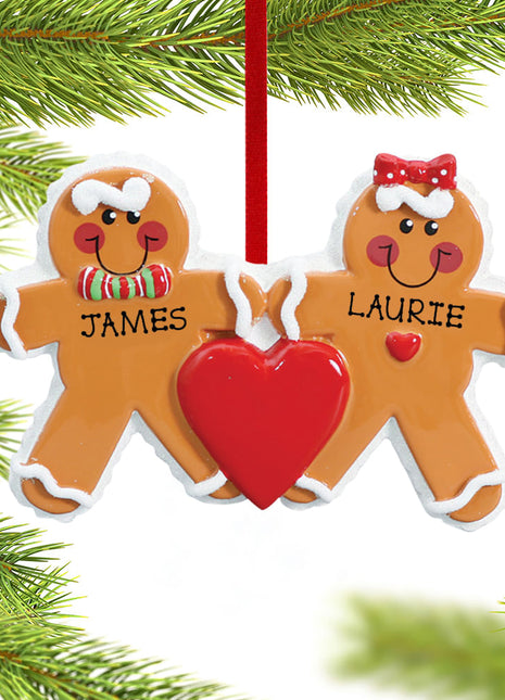 Gingerbread Family 2 Ornament  by RUDOLPH AND ME Ornament