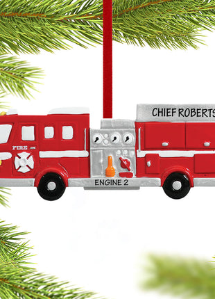 Firetruck Ornament  by RUDOLPH AND ME Ornament