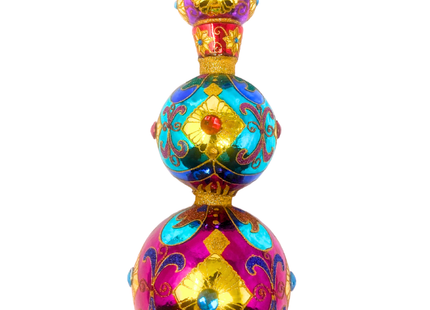 Ruby Sparkling Gem Finial Tree Topper