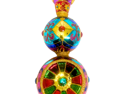 Ruby Sparkling Gem Finial Tree Topper