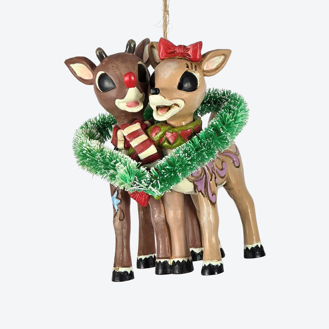 Rudolph & Clarice Christmas Ornament