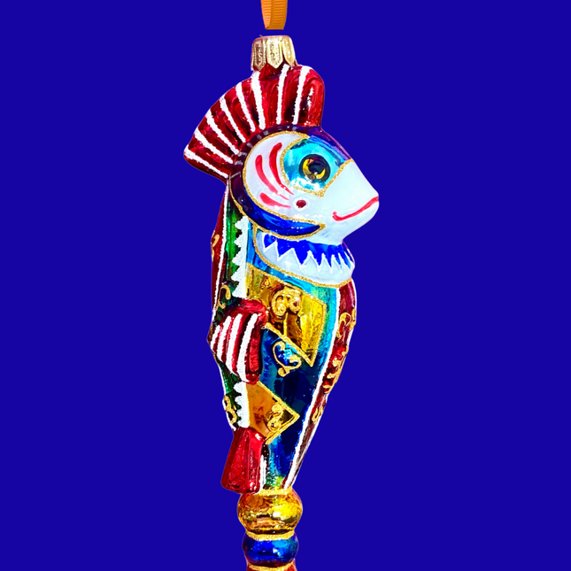 Sicilian Sardine Glass Christmas Ornament