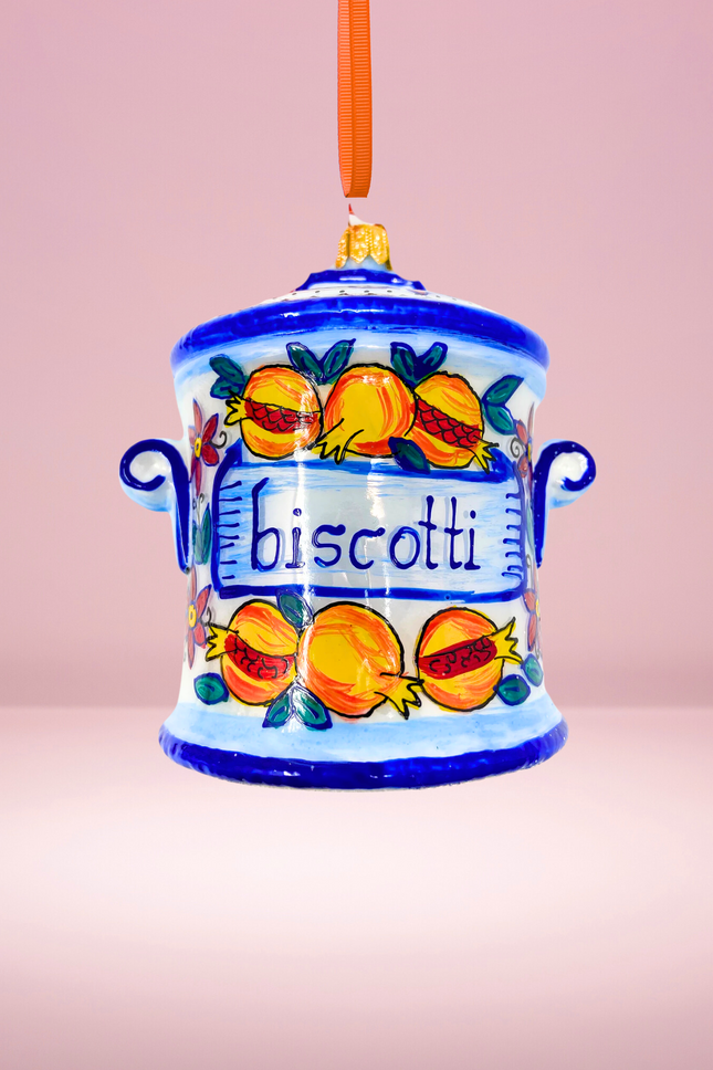 Scotto Cookie Jar Polish Glass Ornament