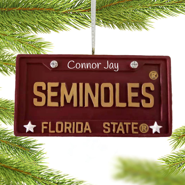 Florida State License Plate Ornament