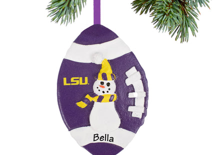 personalized personalized louisiana football snowman christmas ornament – Christmas ornament, holiday tree decoration or gift