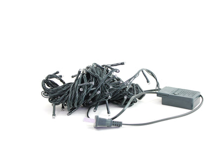 100 LED Green Wire String Light with connector - Multicolor