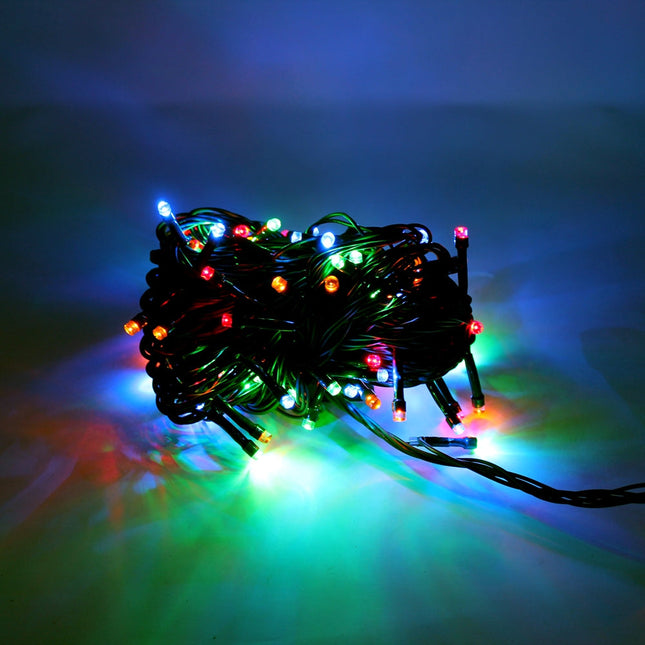 100 LED Green Wire String Light with Connector Waterproof - Multicolor