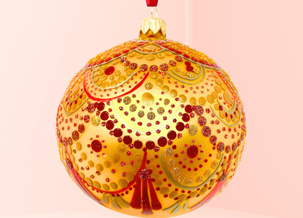 Sistine Lace Polish Glass Bauble
