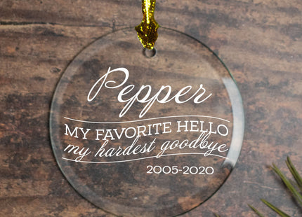 keepsake personalized my favorite hello - cat christmas ornament – Christmas ornament, holiday tree decoration or gift