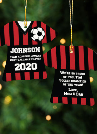 Personalized Baseball Jersey - Purple Christmas Ornament from ORNAMENT EXCLUSIVE Personalized Ornament